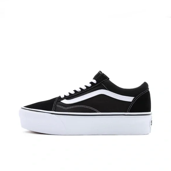 Vans Old Skool Classic womens Stackform. Wore maybe 3 times. Black & white. - Picture 1 of 7
